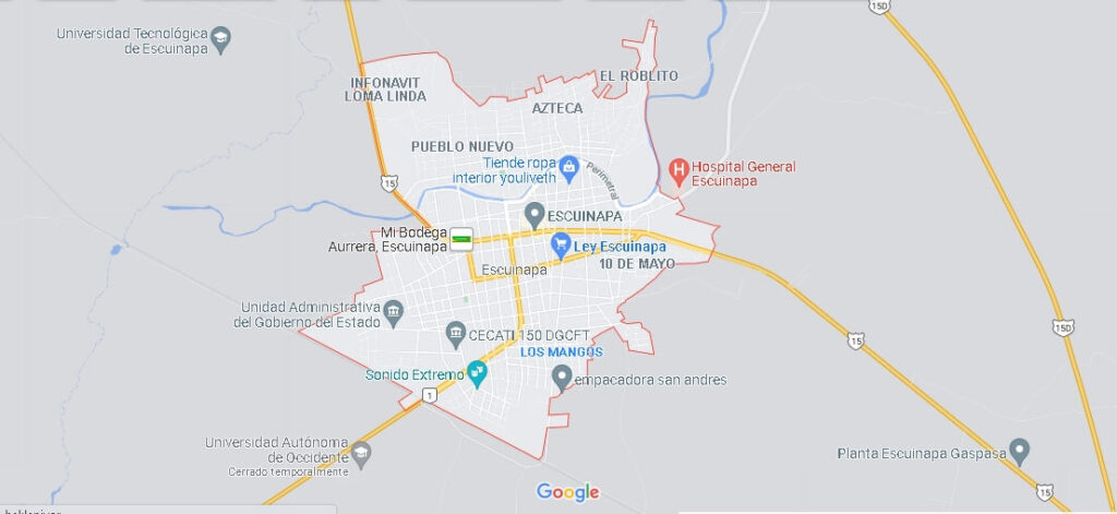Mapa Escuinapa