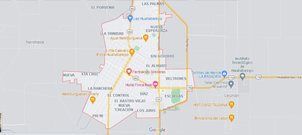 Mapa Huatabampo