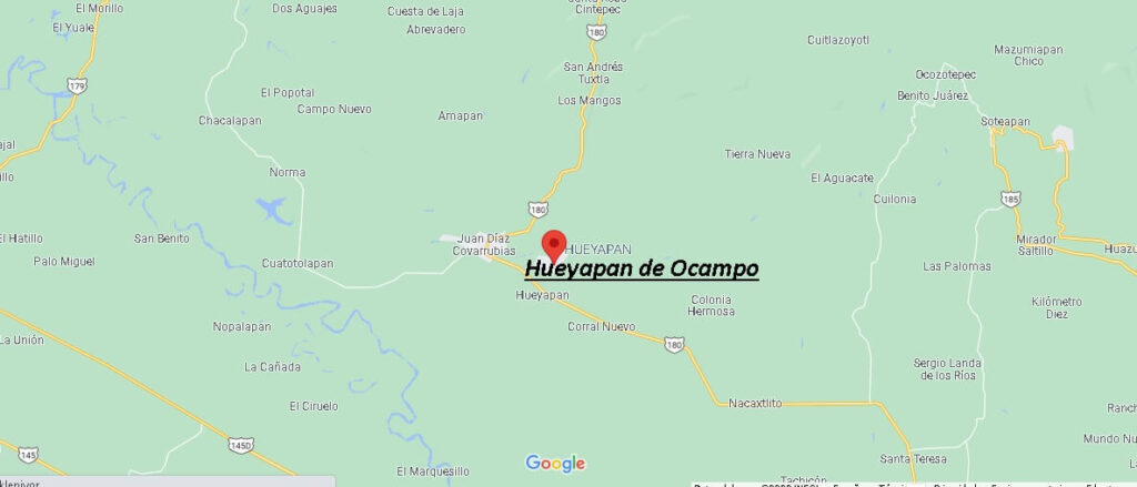 Mapa Hueyapan de Ocampo