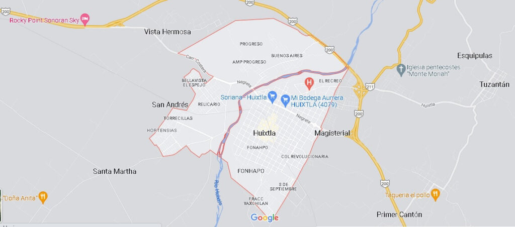 Mapa Huixtla