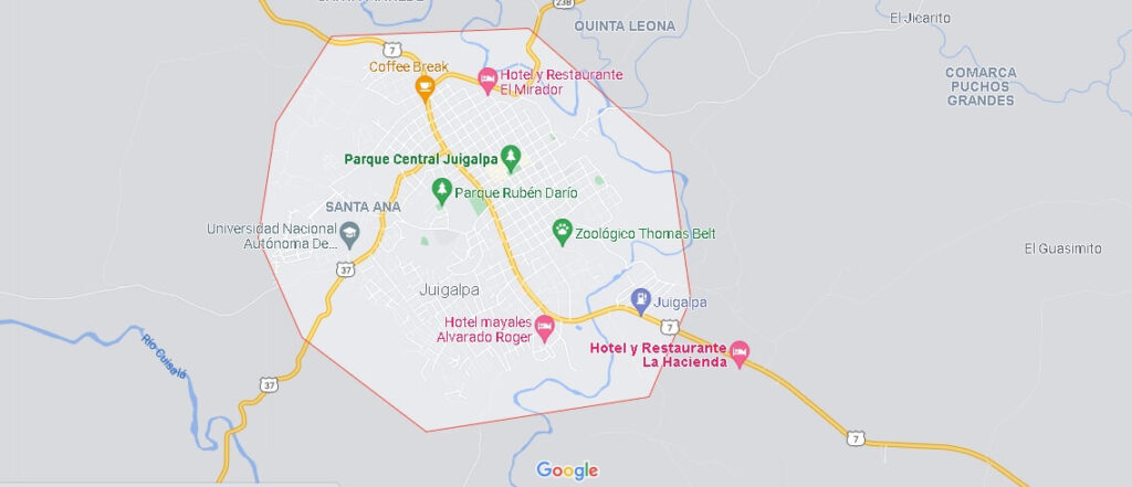 Mapa Juigalpa