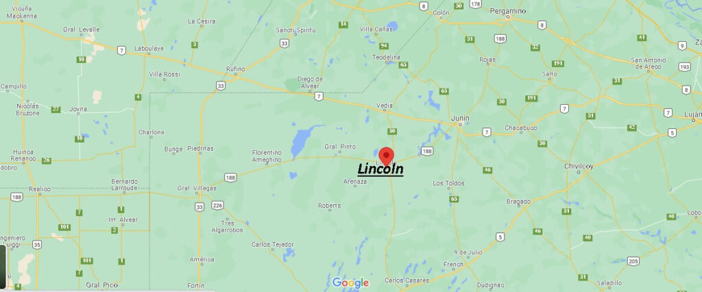 Mapa Lincoln