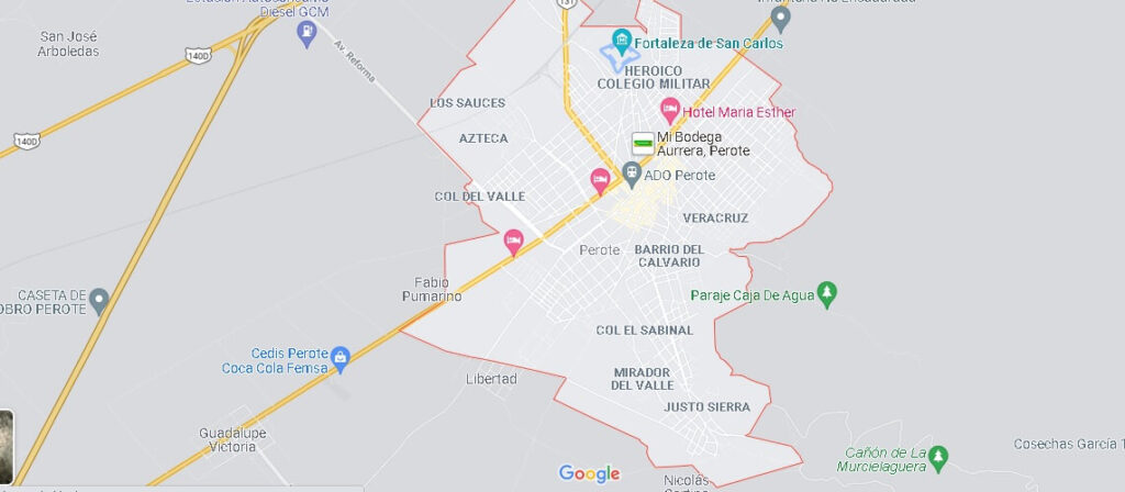 Mapa Perote