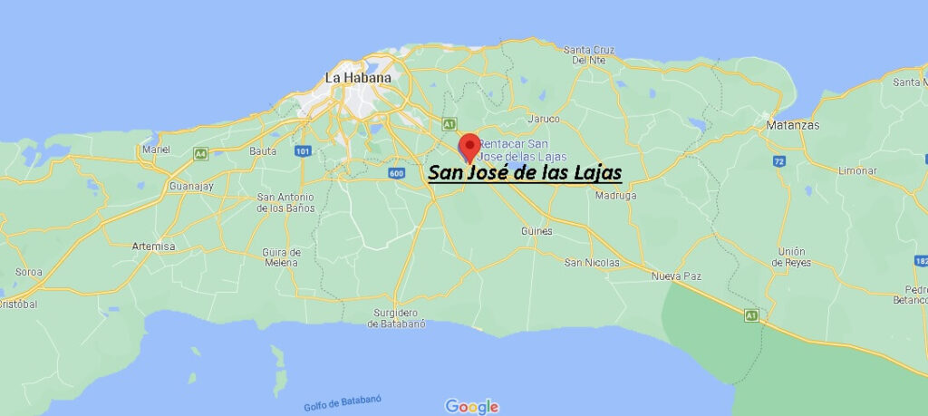Mapa San José de las Lajas