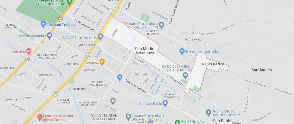 Mapa San Martín Azcatepec