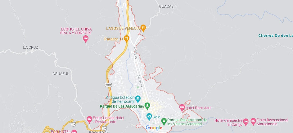 Mapa Santa Rosa de Cabal