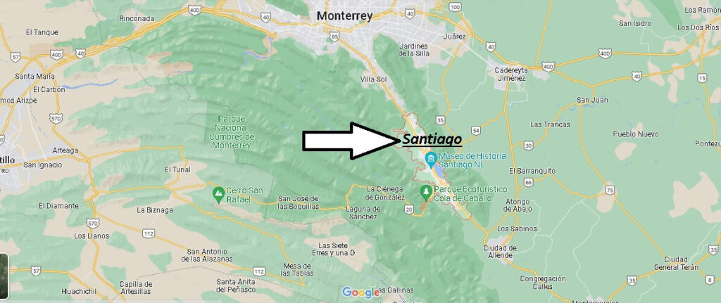 Mapa Santiago Mexico