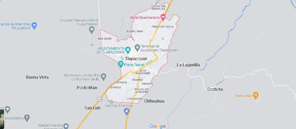 Mapa Tlapacoyan