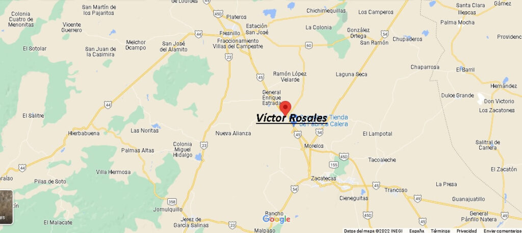 Mapa Víctor Rosales