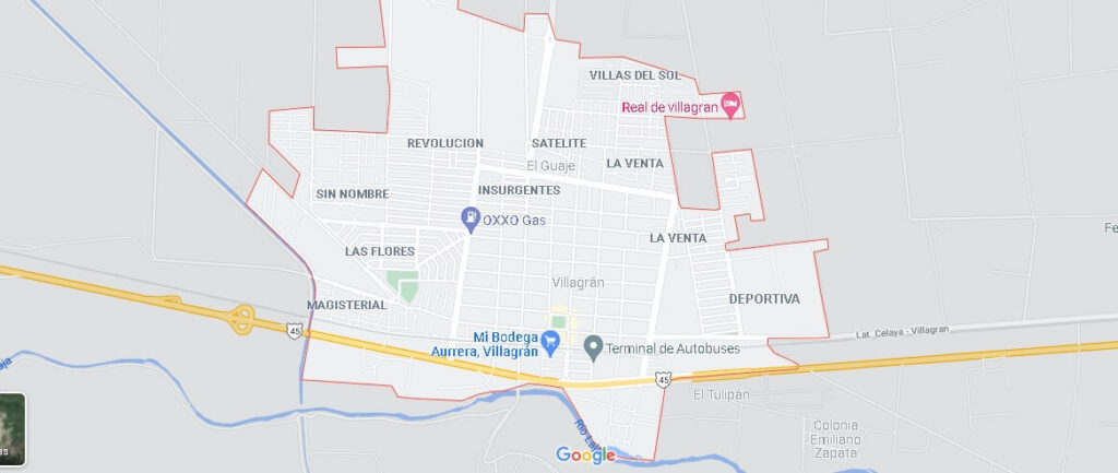 Mapa Villagrán