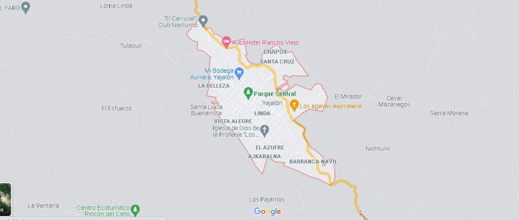 Mapa Yajalón
