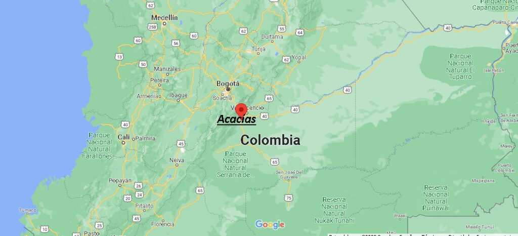 ¿Dónde está Acacías Colombia