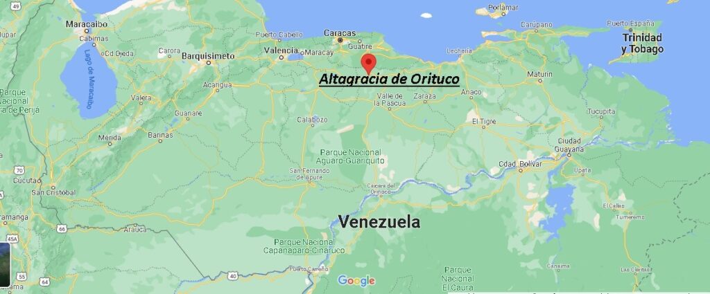 ¿Dónde está Altagracia de Orituco Venezuela