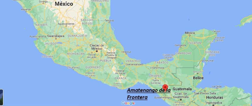 ¿Dónde está Amatenango de la Frontera Mexico
