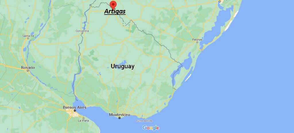 ¿Dónde está Artigas Uruguay