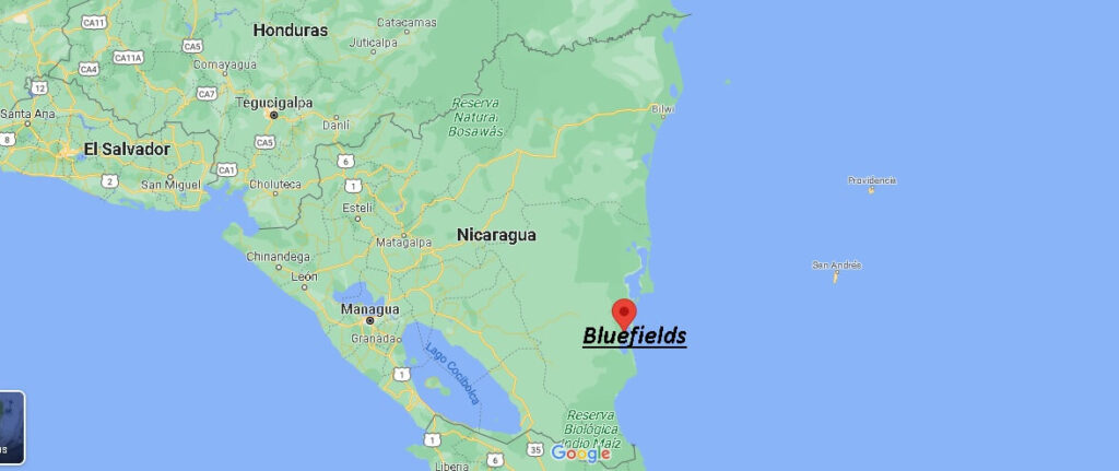 ¿Dónde está Bluefields Nicaragua