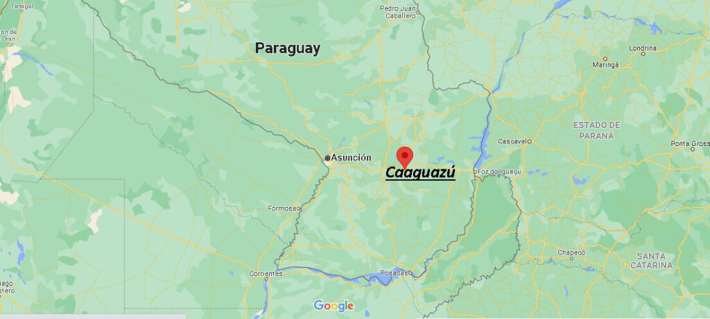 ¿Dónde está Caaguazú Paraguay