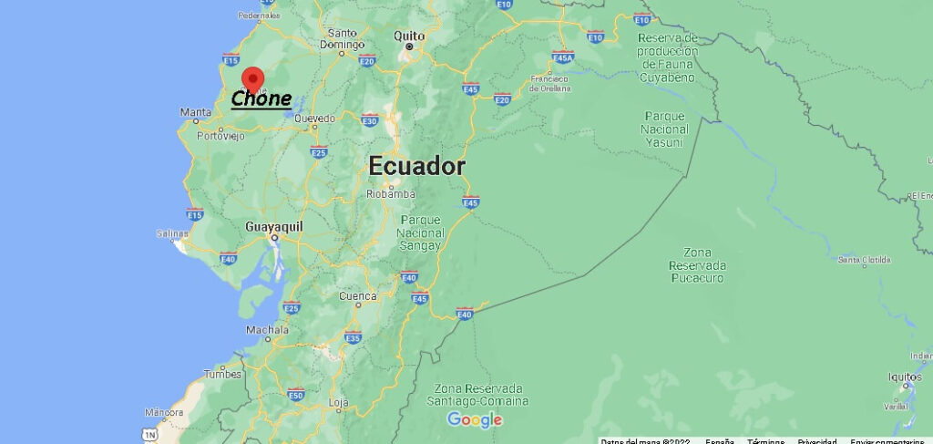 ¿Dónde está Chone Ecuador
