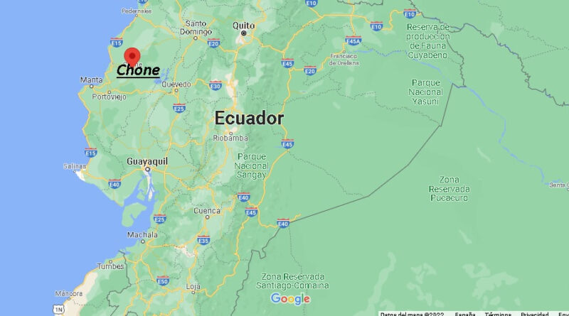 ¿Dónde está Chone Ecuador