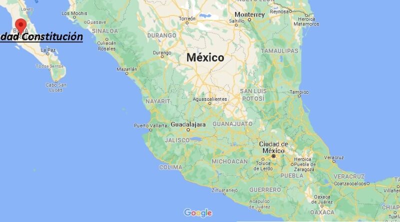 ¿Dónde está Ciudad Constitución Mexico