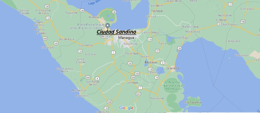 ¿Dónde está Ciudad Sandino Nicaragua