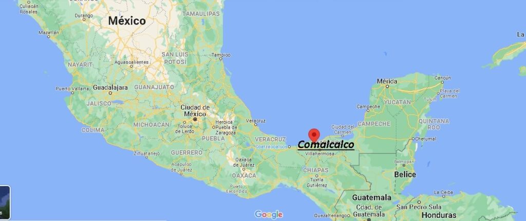 ¿Dónde está Comalcalco Mexico