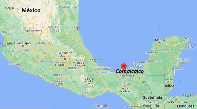 ¿Dónde está Comalcalco Mexico