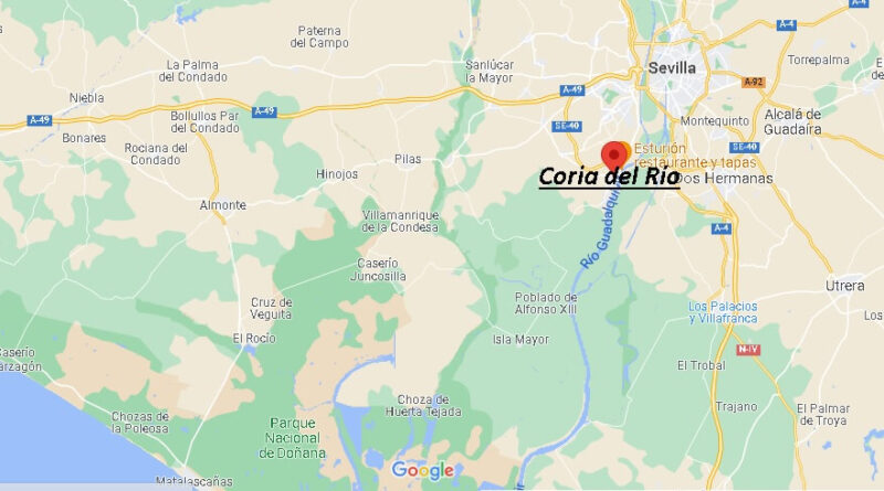 ¿Dónde está Coria del Río España