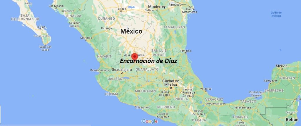 ¿Dónde está Encarnación de Díaz Mexico