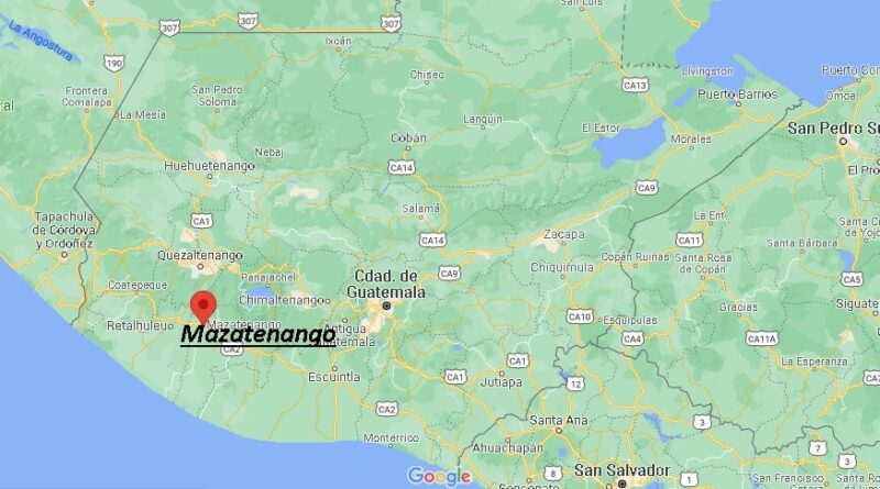¿Dónde está Mazatenango Guatemala