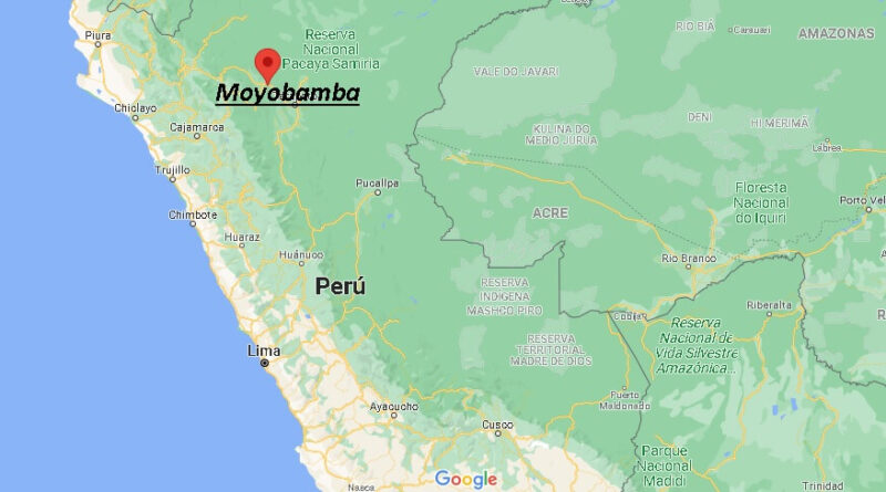 ¿Dónde está Moyobamba Peru