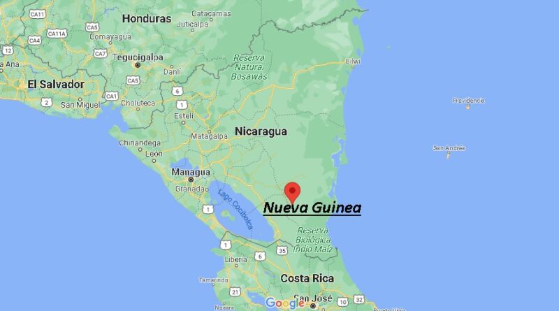 ¿Dónde está Nueva Guinea Nicaragua