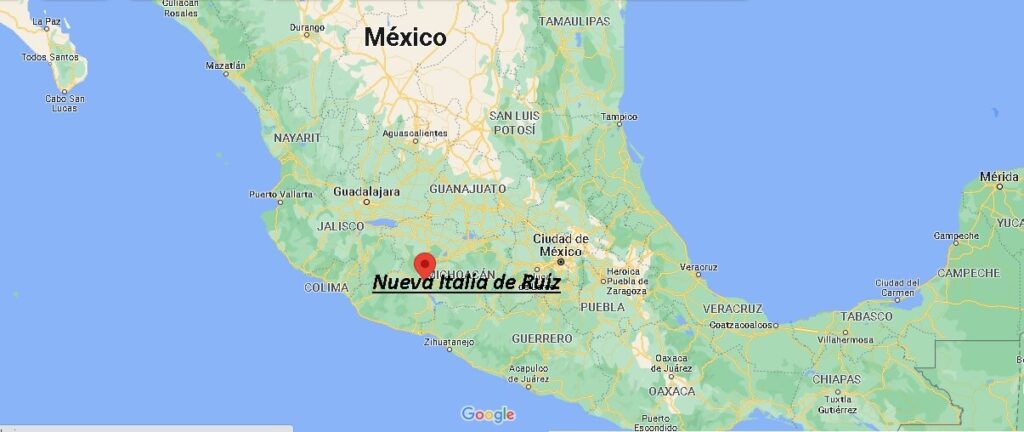 ¿Dónde está Nueva Italia de Ruiz Mexico