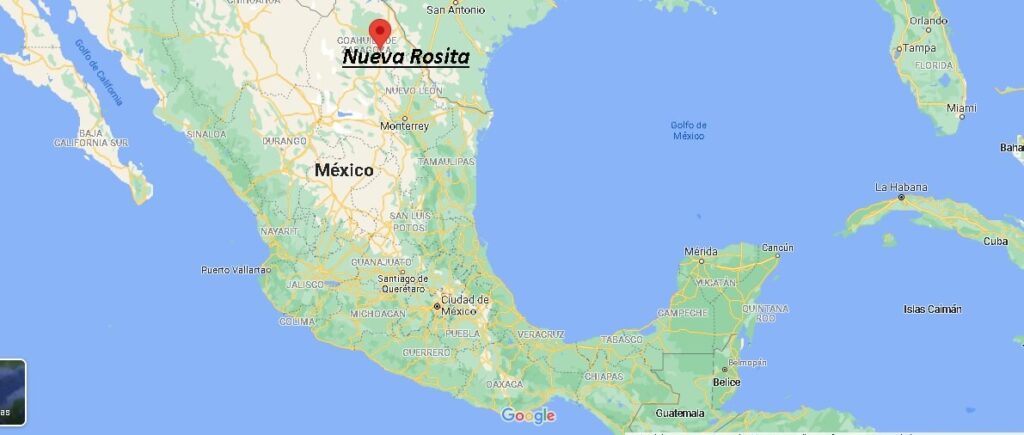 ¿Dónde está Nueva Rosita Mexico