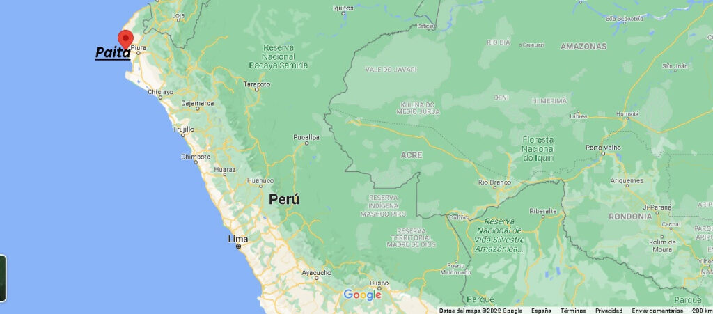 ¿Dónde está Paita Peru