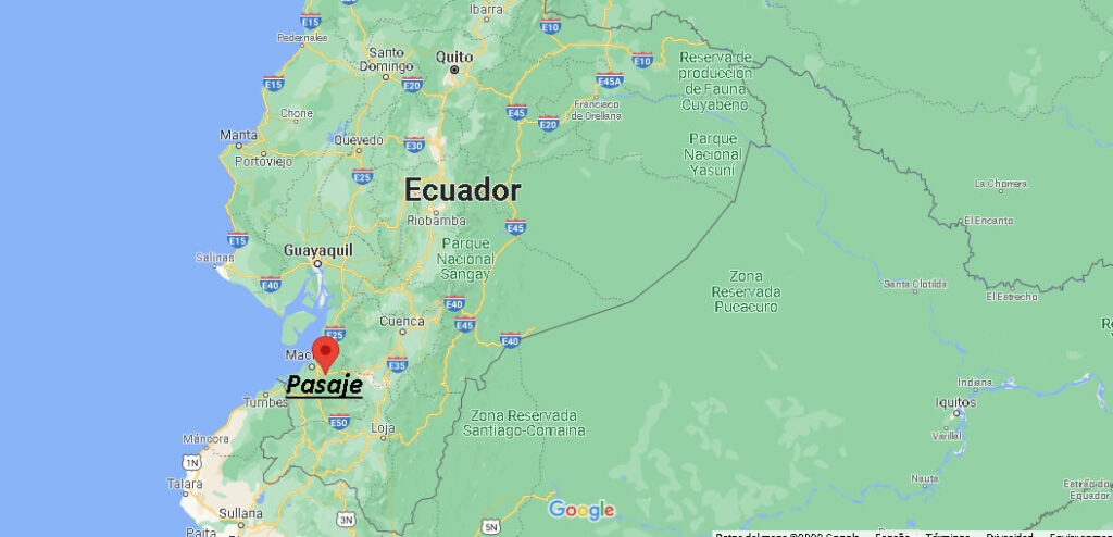¿Dónde está Pasaje Ecuador