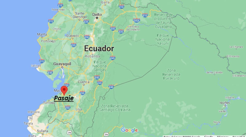 ¿Dónde está Pasaje Ecuador