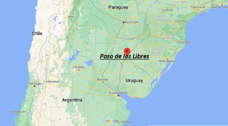 ¿Dónde está Paso de los Libres Argentina