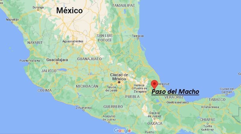 ¿Dónde está Paso del Macho Mexico