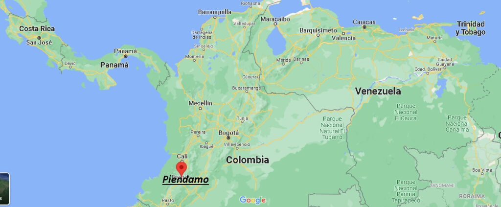 ¿Dónde está Piendamo Colombia