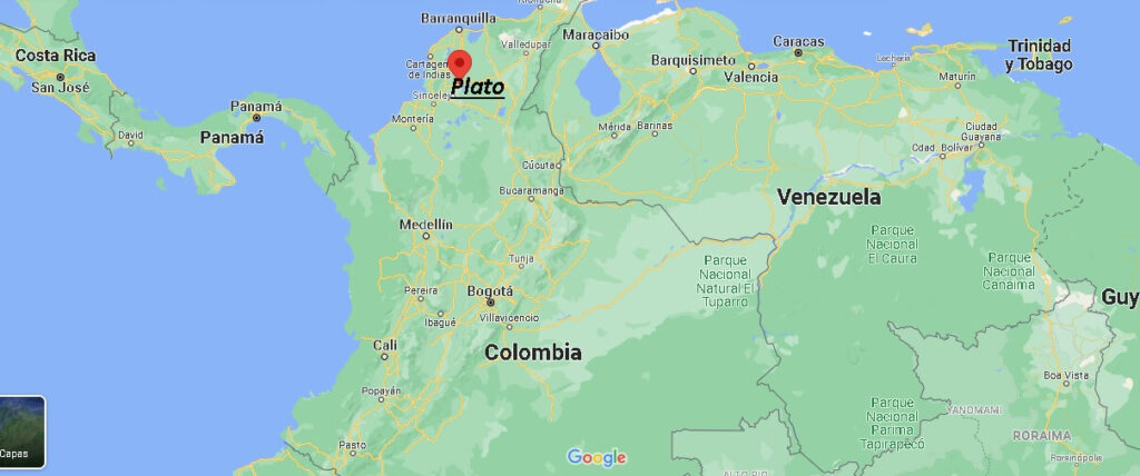 ¿Dónde está Plato Colombia