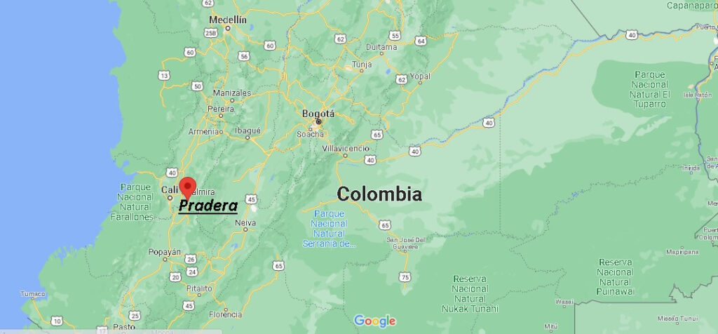 ¿Dónde está Pradera Colombia