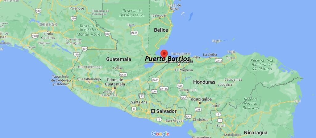 ¿Dónde está Puerto Barrios Guatemala
