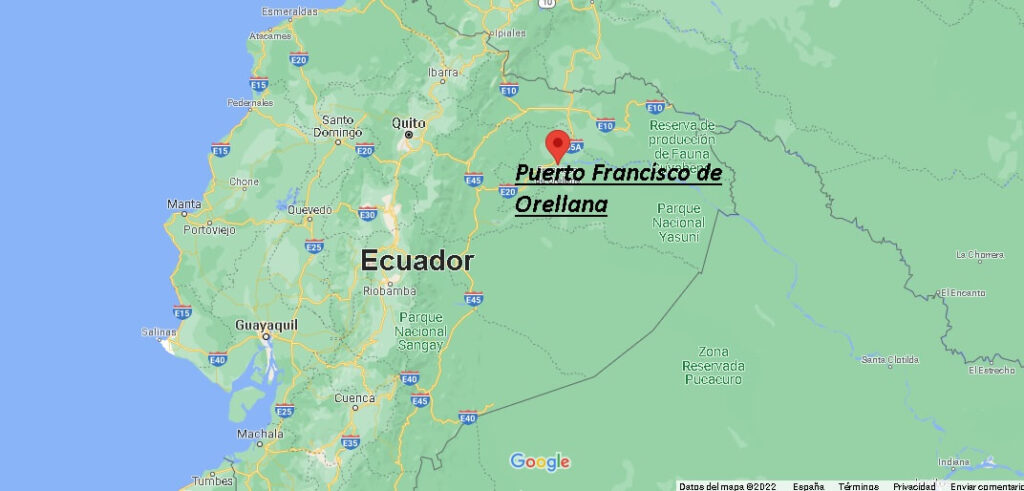 ¿Dónde está Puerto Francisco de Orellana Ecuador