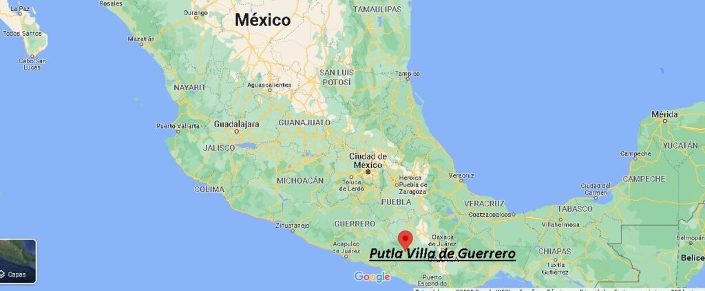 ¿Dónde está Putla Villa de Guerrero Mexico