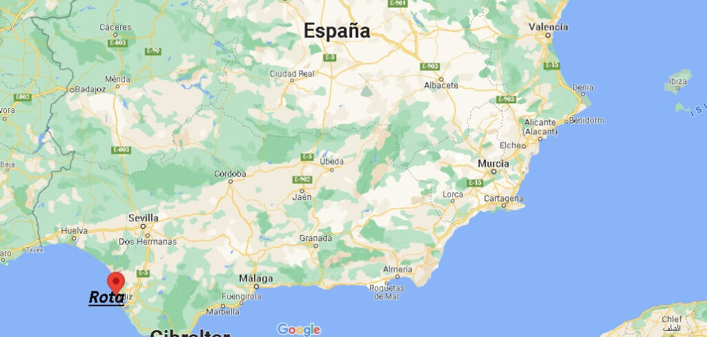 ¿Dónde está Rota España