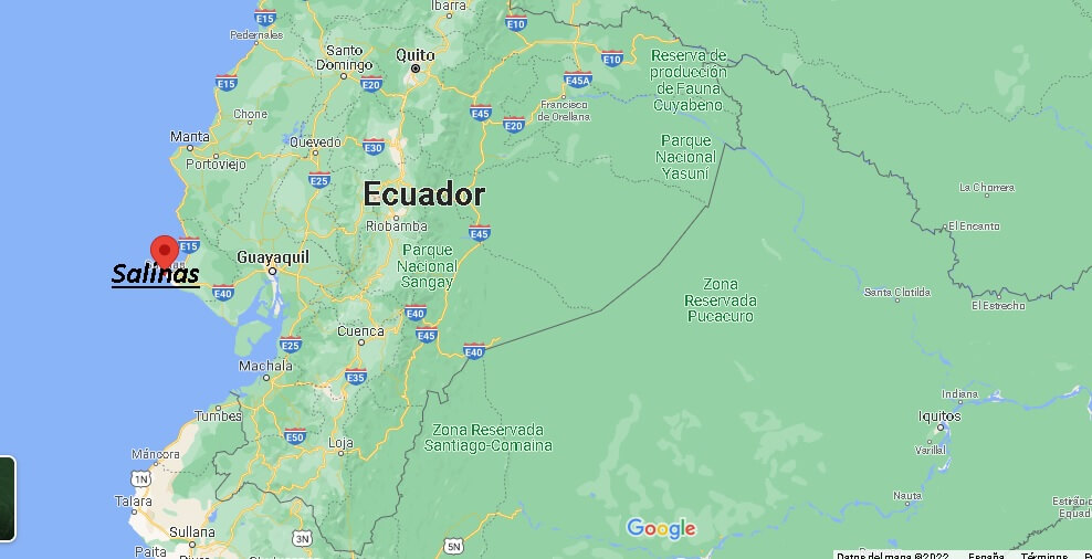 ¿Dónde está Salinas Ecuador
