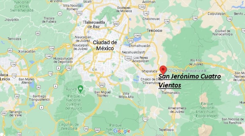 ¿Dónde está San Jerónimo Cuatro Vientos Mexico