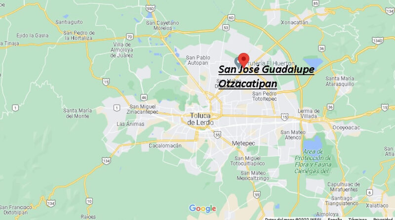 ¿Dónde está San José Guadalupe Otzacatipan Mexico? Mapa San José Guadalupe Otzacatipan