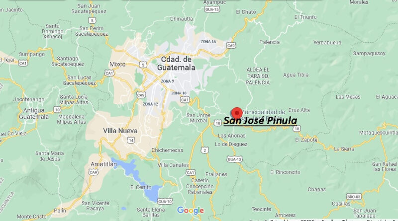 ¿Dónde está San José Pinula Guatemala